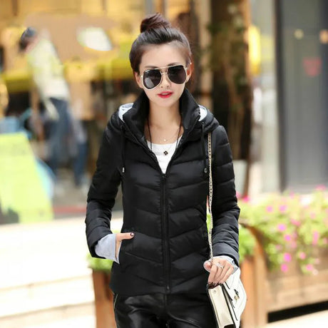 Parka Down Cotton Coat Female Jacket Autumn Winter Coat Women Clothes 2021 Korean Vintage Parkas Short Tops Manteau Femme Coat