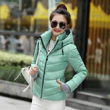 Parka Down Cotton Coat Female Jacket Autumn Winter Coat Women Clothes 2021 Korean Vintage Parkas Short Tops Manteau Femme Coat