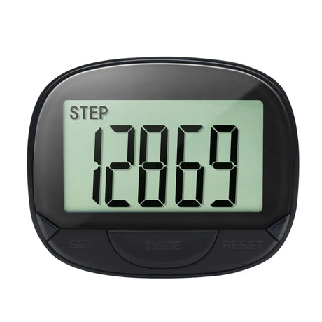 Pedometer For Walking Step Counter With Built-in Clip Large Screen Step Counter With 21/24Hours Clock To Track Steps Miles And