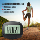 Pedometer For Walking Step Counter With Built-in Clip Large Screen Step Counter With 21/24Hours Clock To Track Steps Miles And