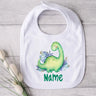 Personalised Baby Bibs Custom Animal with Name Boy Girl Cotton Bib Newborn Saliva Towel Dino Panda Print Bib Infant Shower Gifts