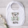 Personalised Baby Bibs Custom Animal with Name Boy Girl Cotton Bib Newborn Saliva Towel Dino Panda Print Bib Infant Shower Gifts