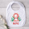 Personalised Baby Bibs Custom Animal with Name Boy Girl Cotton Bib Newborn Saliva Towel Dino Panda Print Bib Infant Shower Gifts