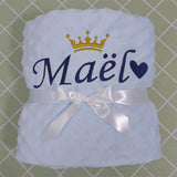 Personalised Newborn Baby Blankets Swaddling Stroller Bed Crib Sleep Cover Blanket Infant Bedding Swaddle Wrap Baby Gift