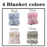 Personalised Newborn Baby Blankets Swaddling Stroller Bed Crib Sleep Cover Blanket Infant Bedding Swaddle Wrap Baby Gift