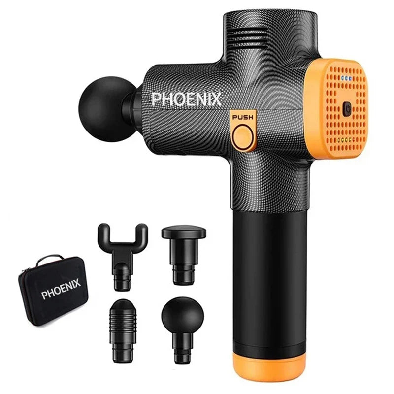 Phoenix A2 Massage Gun Muscle Relaxation Deep Tissue Fascia Gun Dynamic Therapy Vibrator Shaping Pain Relief Back Foot Massager