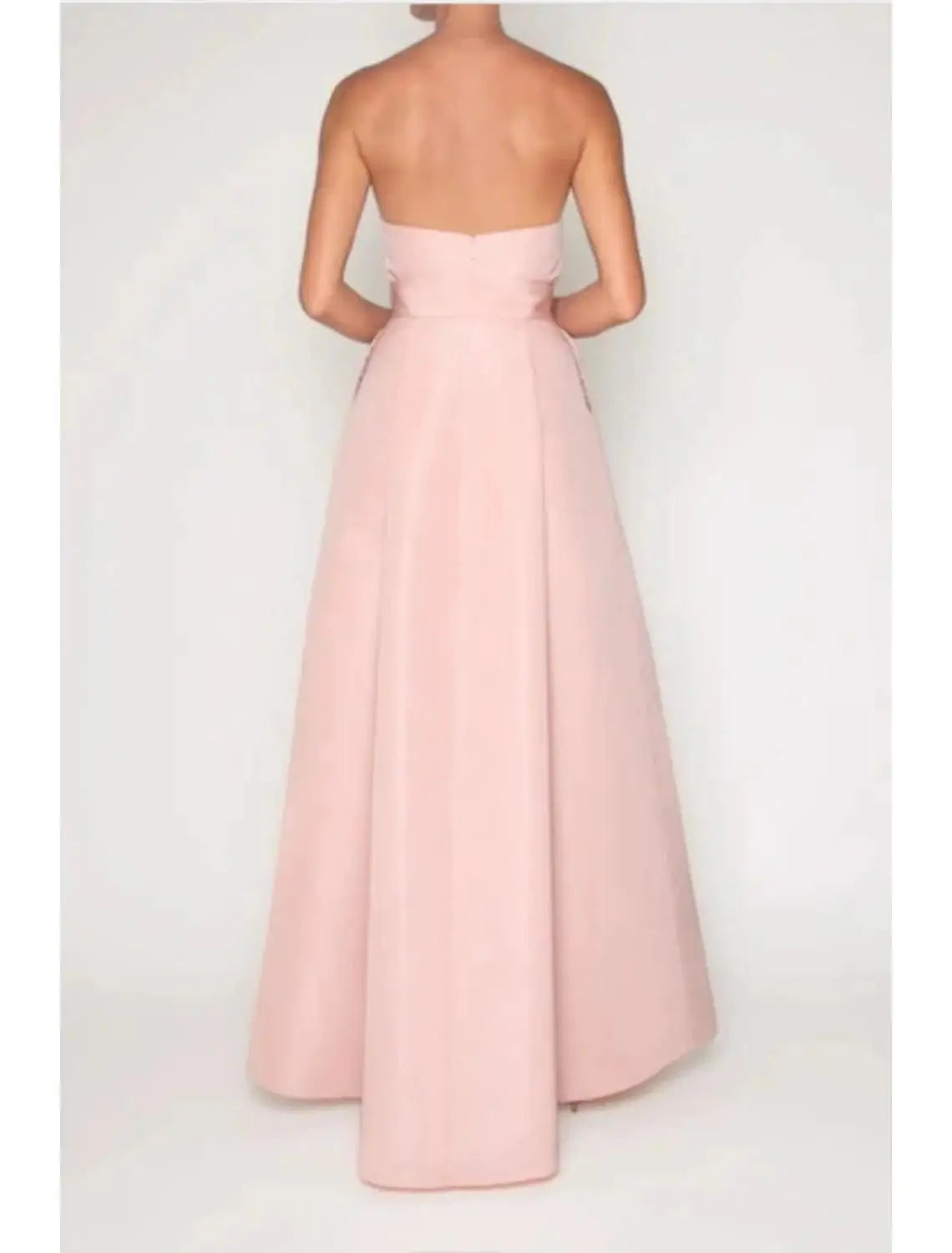 Pink Jumpsuits Evening Dresses Formal Occasion Dresses Beautiful Back Sexy Engagement Sweetheart Sleeveless Detachable Bow Train