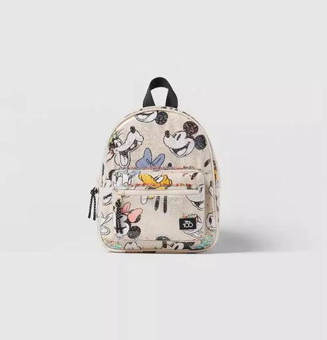 Pink Kids Girl Minnie Mickey Cartoon Print Backpack Baby Toddler Infant Kindergarten Mini Schoolbag Disney Child Preschool Bag