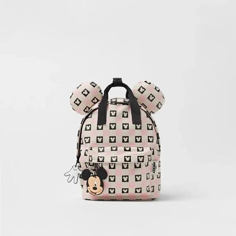 Pink Kids Girl Minnie Mickey Cartoon Print Backpack Baby Toddler Infant Kindergarten Mini Schoolbag Disney Child Preschool Bag