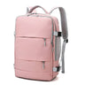 Pink Women Travel Backpack Water Repellent Anti-Theft Stylish Casual Daypack Bag with Luggage Strap & USB Charging Port Backpack