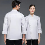 Pizza Chef Uniform Restaurant Unisex Short Long Sleeve Shirt Kitchen Baker Jacket Hat Apron Cook Work Clothes Men Women Waiter