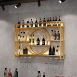 Plane Display Wine Rack Free Standing Modern Wall Liquor Store Gold Wine Rack Display Large Luxury Botellero Vino Decoration