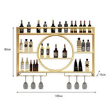 Plane Display Wine Rack Free Standing Modern Wall Liquor Store Gold Wine Rack Display Large Luxury Botellero Vino Decoration