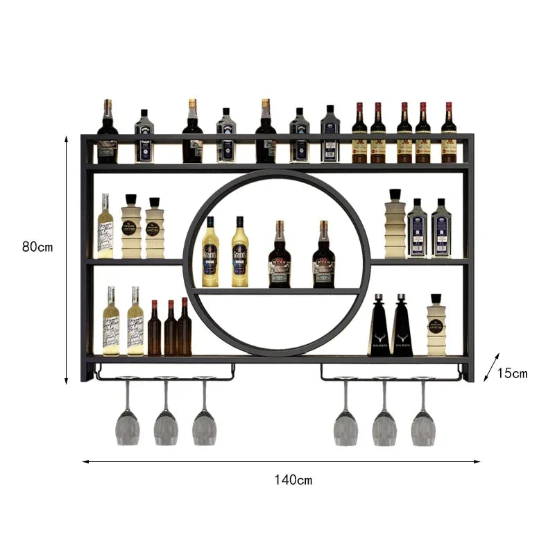 Plane Display Wine Rack Free Standing Modern Wall Liquor Store Gold Wine Rack Display Large Luxury Botellero Vino Decoration