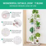 Plant Shelves Iron Potted Flower Plant Stand Rack Multiple Flower Pot Holder Shelf Indoor Outdoor Planter Display Organizer