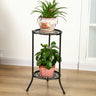 Plant Stand Indoor Outdoor, 2 Tiers Metal Potted Plant Stands, Flower Pot Shelf Planter Holder Display Rack Home Garden Decor