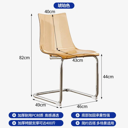 Plastic Kitchen Dining Chairs Stool Ergonomic Conference Tables Dining Chairs Minimalist Lounge Makeup Sillas Home Furniture