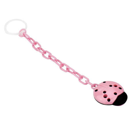 Plastic Pacifiers Clip Leashes Cartoon Five-Star Ladybug Case Chain Anti-Drop Baby Fake Teether Nipple Holder Speenkoord 24cm