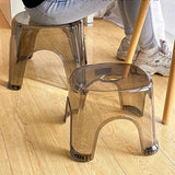 Plastic Vanity Bathroom Chair Foot Camping Cute Children Stool Transparent Designer Bedroom Taburete Plegable Home Furniture