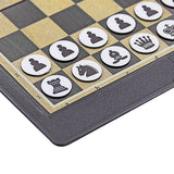 Pocket Chess Folding Board Interactive Travel Portable Entertainment Magnetic Chessman Indoor Outdoor Game Easy to Carry