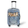 Pocket Dog Luggage Cover Thick Denim Luggage Protective Cover18-32 Inch Trolley Case Suitcase Case Dust Cover Travel Accessories