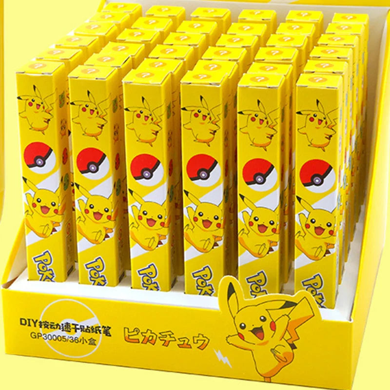 Pokemon Cartoon Kawaii Gel Pen 0.5mm Cute Stationary Supplies Office Accessories Pikachu Pen Childern School Supplies Kids Toys