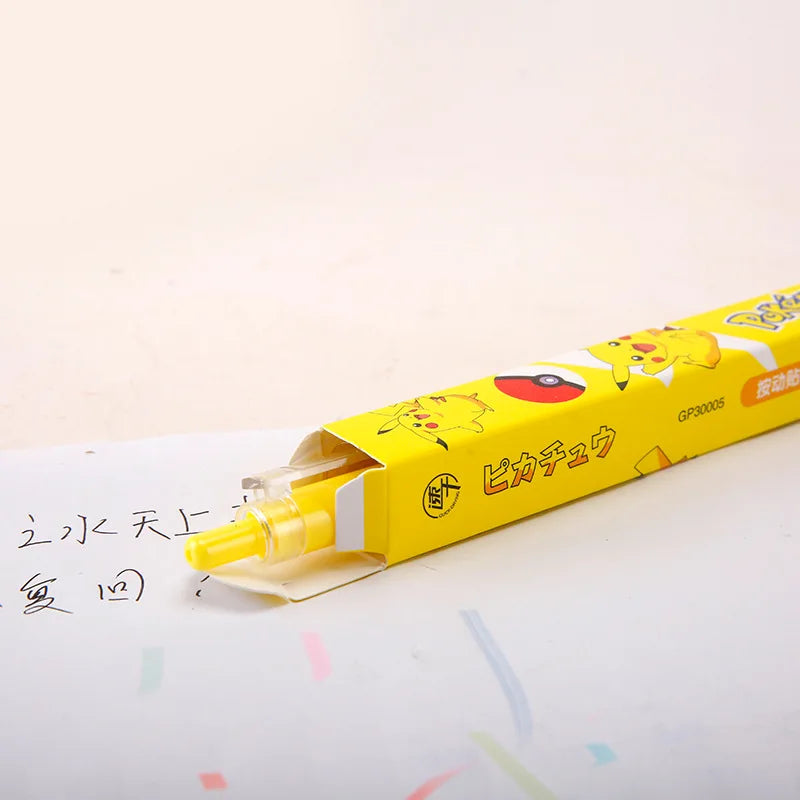 Pokemon Cartoon Kawaii Gel Pen 0.5mm Cute Stationary Supplies Office Accessories Pikachu Pen Childern School Supplies Kids Toys