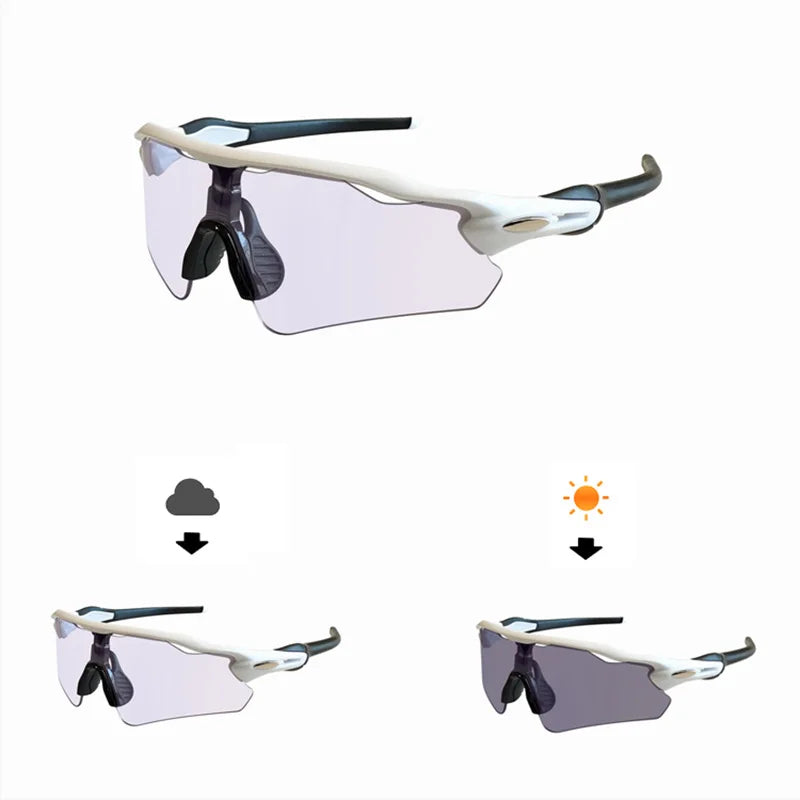 Polarized Cycling Sunglasses Outdoor Bicycle Sunglasses Men MTB Cycling Glasses Road Bike Glasses Photochromic Bicycle Glasses