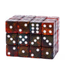 Poludie 10Pcs D6 Six Sides Dice 16mm Funny Games Dice for RPG Club Gambling Desktop Party Bar Board Game Table Accessories