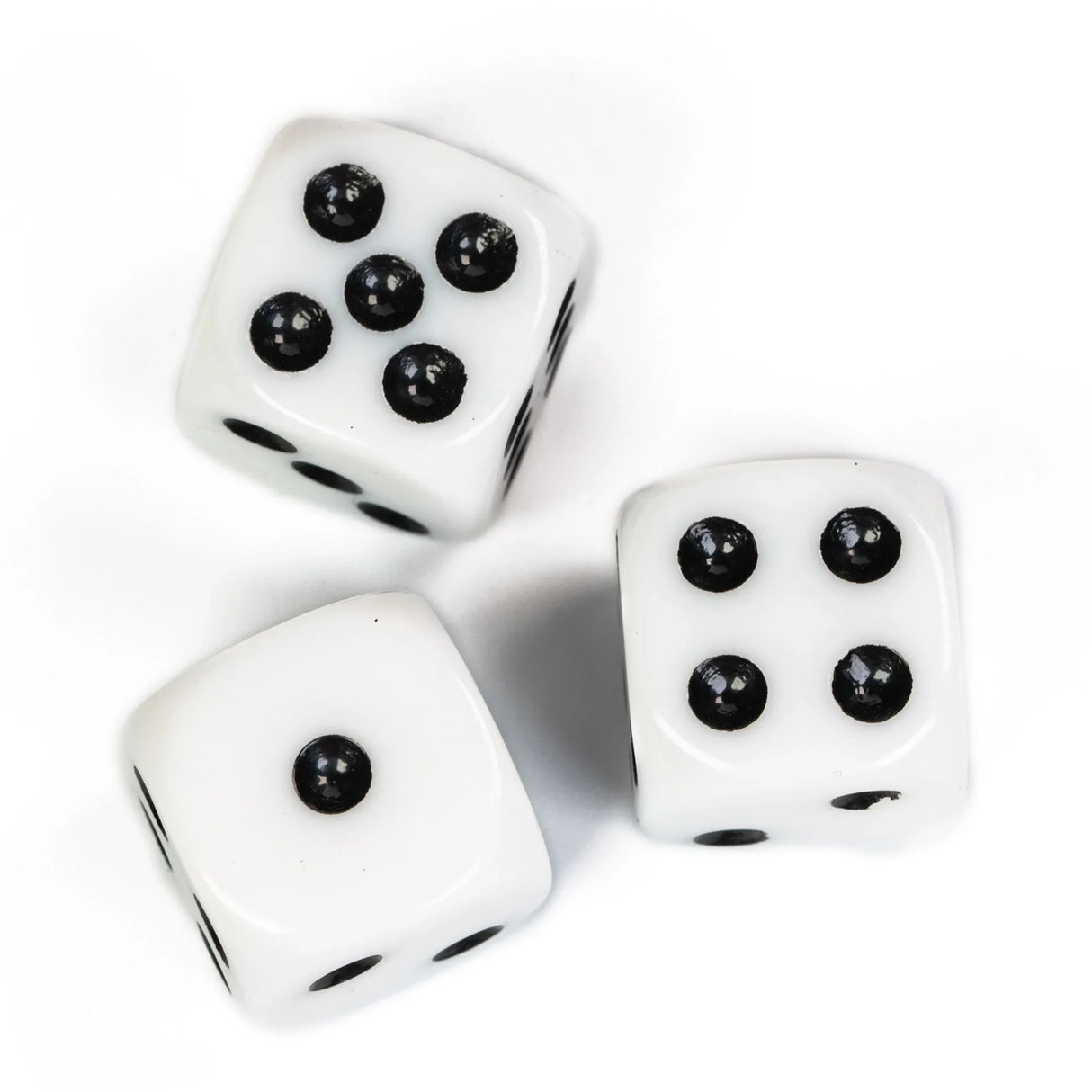 Poludie 10Pcs D6 Six Sides Dice 16mm Funny Games Dice for RPG Club Gambling Desktop Party Bar Board Game Table Accessories