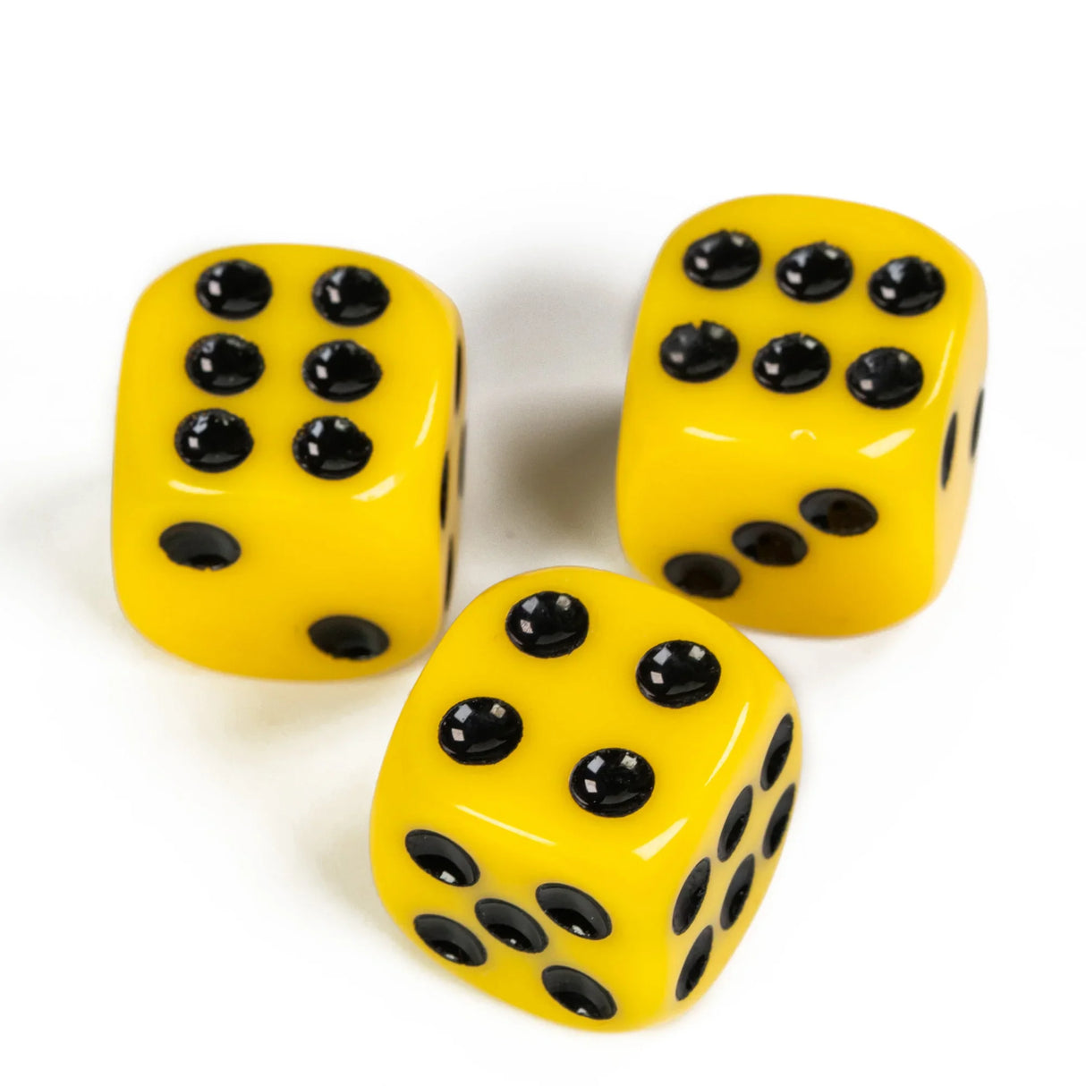 Poludie 10Pcs D6 Six Sides Dice 16mm Funny Games Dice for RPG Club Gambling Desktop Party Bar Board Game Table Accessories