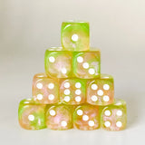 Poludie 10Pcs D6 Six Sides Dice 16mm Funny Games Dice for RPG Club Gambling Desktop Party Bar Board Game Table Accessories