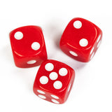 Poludie 10Pcs D6 Six Sides Dice 16mm Funny Games Dice for RPG Club Gambling Desktop Party Bar Board Game Table Accessories