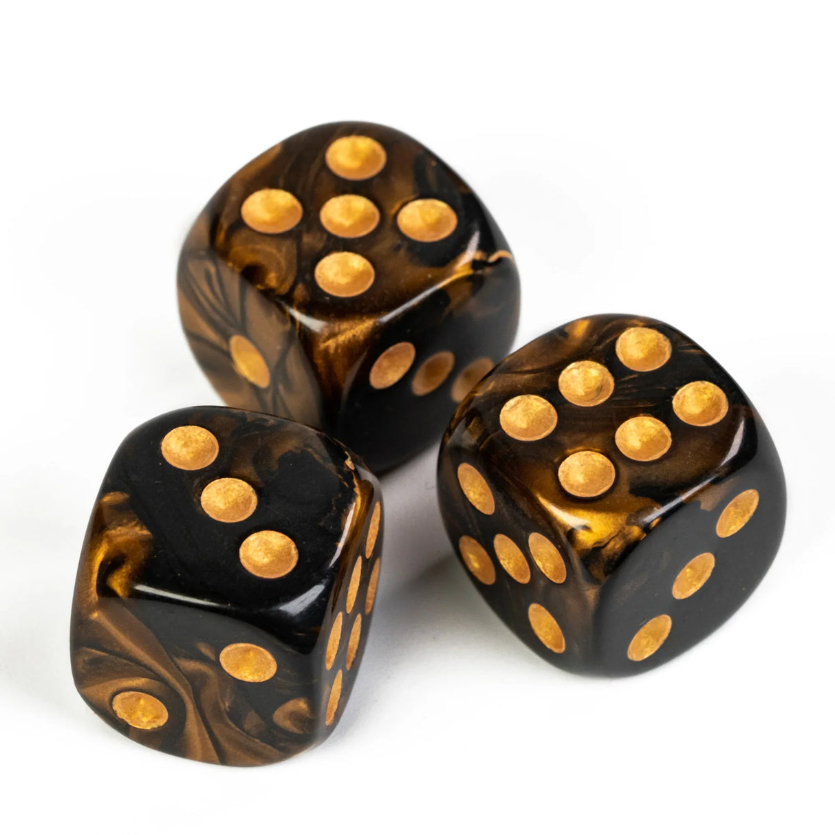 Poludie 10Pcs D6 Six Sides Dice 16mm Funny Games Dice for RPG Club Gambling Desktop Party Bar Board Game Table Accessories