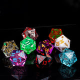 Poludie 1pc Crystal 55mm D20 Dice 20 Sides Large Size Polyhedral Dice for Role-Play Game D&D Bar Pub Party RPG Board Games