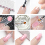 Poly UV Gel Kit All for Manicure Gel Nail Extension Set Slip Solution Builder Acrylic Gel Polish Nail Art Tool Design Fingertips