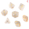 Polyhedral 7-Dice Two-Tone Swirl-DND Dice Set for RPG/MTG D4 D6 D8 D10 D% D12 D20 Dice Games 7pcs/set Family Party Board Games