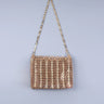 Popular metal sequins with large capacity mobile phone crossbody chain bag DIY handmade bag for women's fashion trend