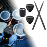 Portable Air Electronic Drum with Drumsticks and Foot Pedals Drum Set Drum Kit for Beginners Kids Children Adults Practice