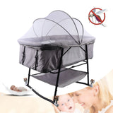 Portable Baby Bassinet Sleep Cradle Baby Nursery Infant Bed Bedside Crib Folding Travel Crib Mosquito Net Cot