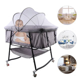 Portable Baby Bassinet Sleep Cradle Baby Nursery Infant Bed Bedside Crib Folding Travel Crib Mosquito Net Cot