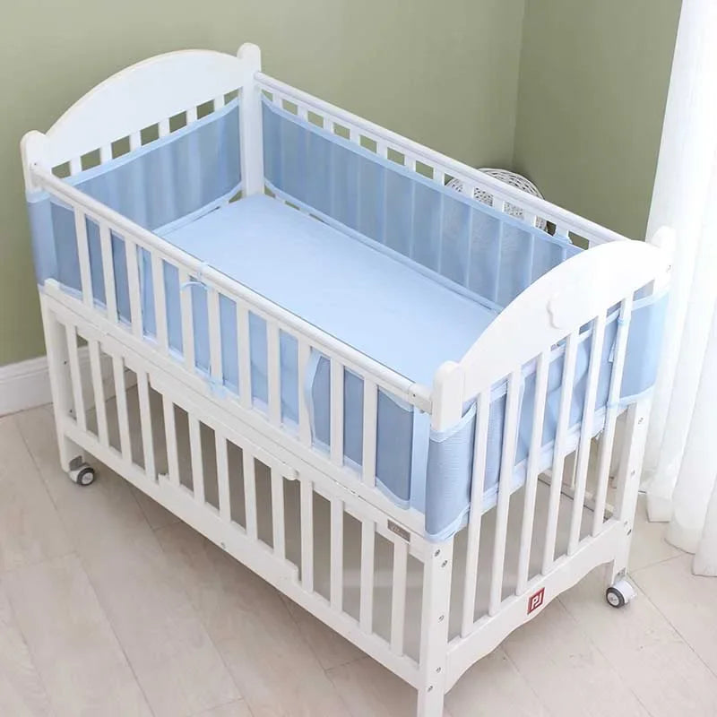 Portable Baby Bed Bumper Fence Cot Bedding Accessories Child Room Decor  Knot Design Newborn  Crib