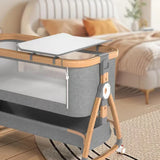 Portable Bed Guard Baby Bedside Crib Aluminum Alloy Folding Bed Portable Cradle for Baby Bed Mobile Baby Things Cribs