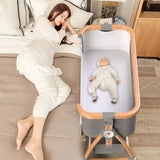 Portable Bed Guard Baby Bedside Crib Aluminum Alloy Folding Bed Portable Cradle for Baby Bed Mobile Baby Things Cribs