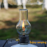 Portable Camping Gas Candle Lamp Light Compact Butane Gas Light Outdoor Use for Camping Fishing Picnic Night Light Gas Lamp