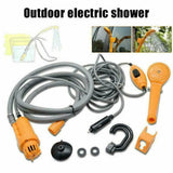 Portable Camping Shower Hiking Travel 12V Car Cigarette Lighter Outdoor Bath Shower of Plant Watering Car Cleaning Pet Bath Pump