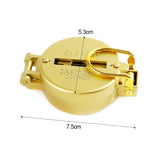 Portable Compass Military Outdoor Camping Folding Len Compass Gold Hiking Survival Trip Precise Navigation Expedition Tool