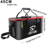 Portable EVA Fishing Bag Collapsible Fishing Bucket Live Fish Box Camping Water Container Pan Basin Tackle Storage Bag No Pump