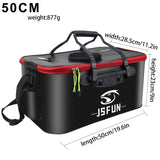 Portable EVA Fishing Bag Collapsible Fishing Bucket Live Fish Box Camping Water Container Pan Basin Tackle Storage Bag No Pump