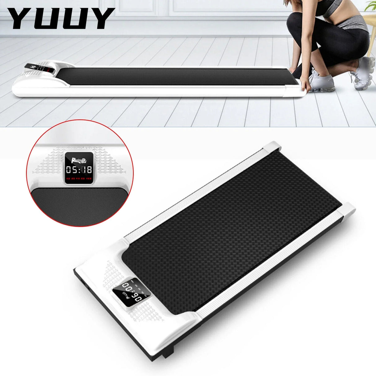 Portable Electric Treadmill Under Desk, Walking Pad, Home Office Fitness Exercise, Summer Weight Loss Equipment for Home